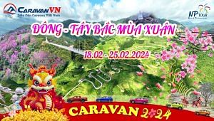 Caravan Dong Tay Bac Mua Xuan 2024 NP tour-decal